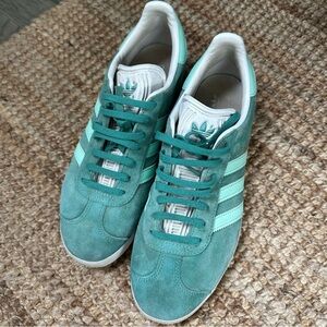 adidas Gazelle True Green/ Clear Mint/ Ftw White mens 8